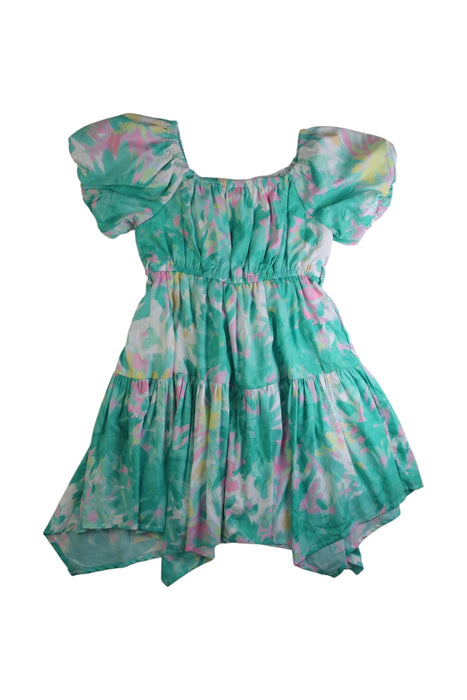 A Multicolour Short Sleeve Dresses from Monsoon in size 6T for girl. (Back View)