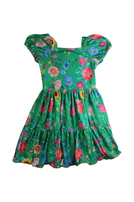 A Multicolour Short Sleeve Dresses from Monsoon in size 5T for girl. (Front View)