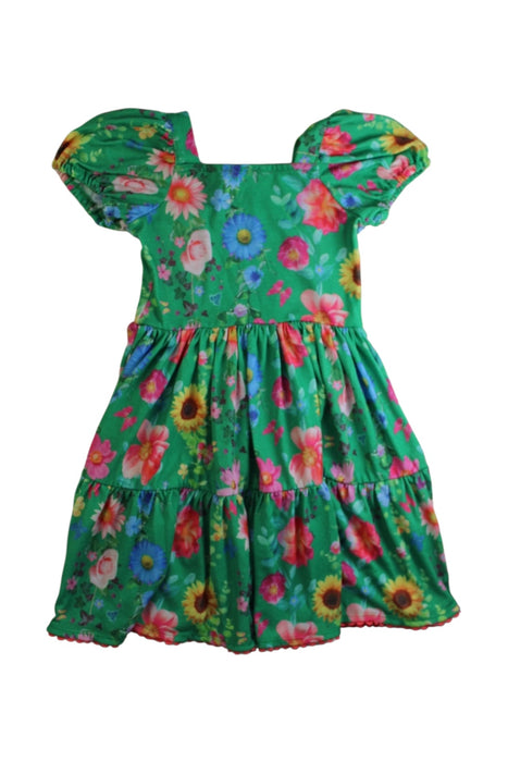A Multicolour Short Sleeve Dresses from Monsoon in size 5T for girl. (Back View)