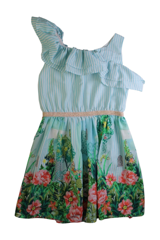 A Multicolour Sleeveless Dresses from Monsoon in size 6T for girl. (Front View)