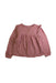 A Pink Long Sleeve Tops from Vertbaudet in size 6T for girl. (Front View)