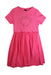 A Pink Short Sleeve Dresses from Desigual in size 7Y for girl. (Front View)