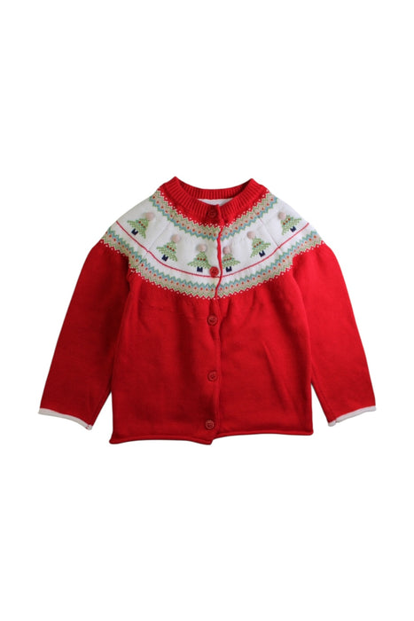 A Red Cardigans from Boden in size 4T for girl. (Front View)