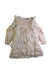 A Ivory Long Sleeve Dresses from Velveteen in size 6T for girl. (Front View)