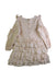 A Ivory Long Sleeve Dresses from Velveteen in size 6T for girl. (Back View)