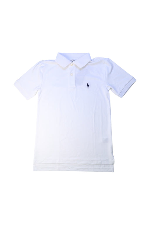 A White Short Sleeve Polos from Polo Ralph Lauren in size 8Y for boy. (Front View)