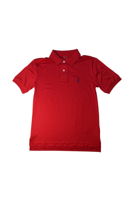 A Red Short Sleeve Polos from Polo Ralph Lauren in size 8Y for boy. (Front View)