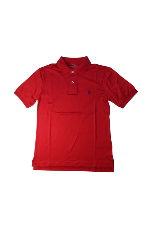 A Red Short Sleeve Polos from Polo Ralph Lauren in size 8Y for boy. (Front View)
