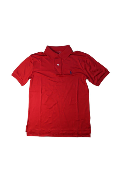 A Red Short Sleeve Polos from Polo Ralph Lauren in size 8Y for boy. (Front View)