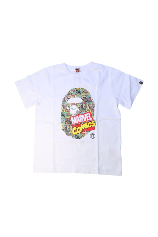 A Multicolour Short Sleeve T Shirts from Bape by A Bathing Ape in size 7Y for boy. (Front View)