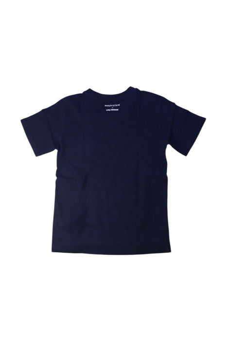 A Navy Short Sleeve T Shirts from Maison Kitsuné in size 8Y for boy. (Back View)