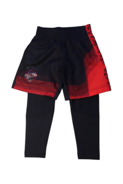 A Black Active Pants from Adidas in size 4T for boy. (Front View)