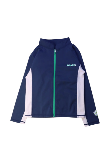 A Navy Rash Guards from Barrel in size 7Y for boy. (Front View)