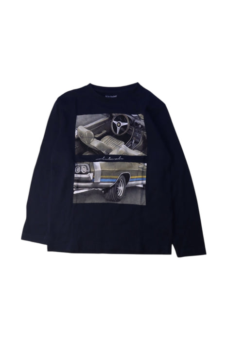 A Black Long Sleeve T Shirts from Nukutavake in size 8Y for boy. (Front View)