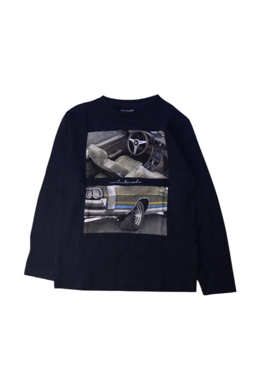 A Black Long Sleeve T Shirts from Nukutavake in size 8Y for boy. (Front View)