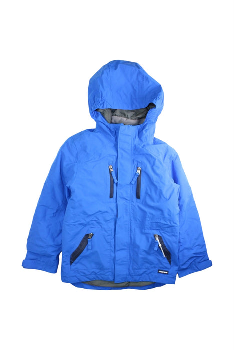 A Blue Ski Jackets from Lands' End in size 7Y for boy. (Front View)