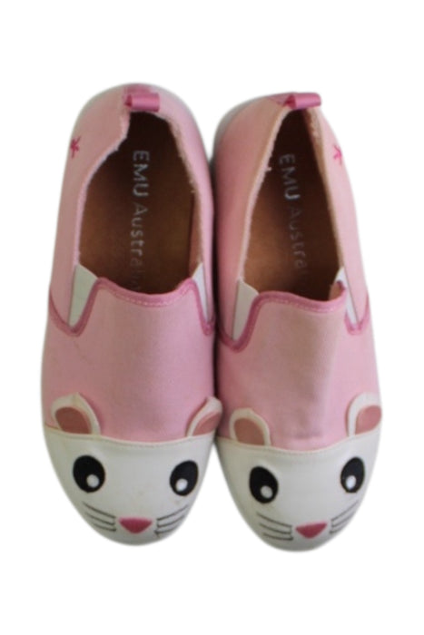 A Pink Slip Ons from EMU Australia in size 10Y for girl. (Back View)