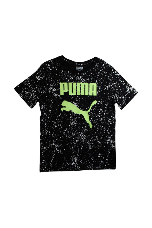 A Black Short Sleeve T Shirts from Puma in size 10Y for boy. (Front View)