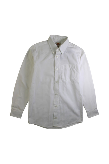 A White Long Sleeve Shirts from Dickies in size 10Y for boy. (Front View)