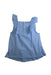 A Blue Sleeveless Tops from Jacadi in size 8Y for girl. (Back View)