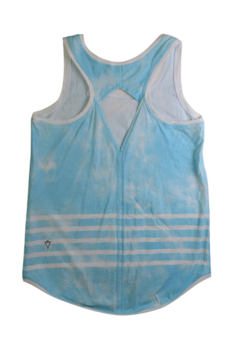 A Blue Sleeveless Tops from Ivivva in size 7Y for girl. (Back View)