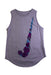 A Grey Sleeveless Tops from Nike in size 7Y for girl. (Front View)