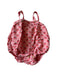 A Red Sleeveless Rompers from Oeuf in size 6-12M for girl. (Front View)