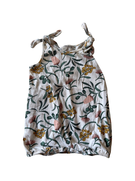 A White Sleeveless Rompers from Wilson & Frenchy in size 3-6M for girl. (Front View)