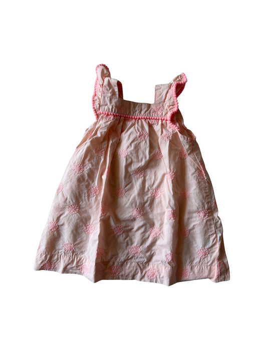 A Pink Sleeveless Dresses from Seed in size 6-12M for girl. (Front View)