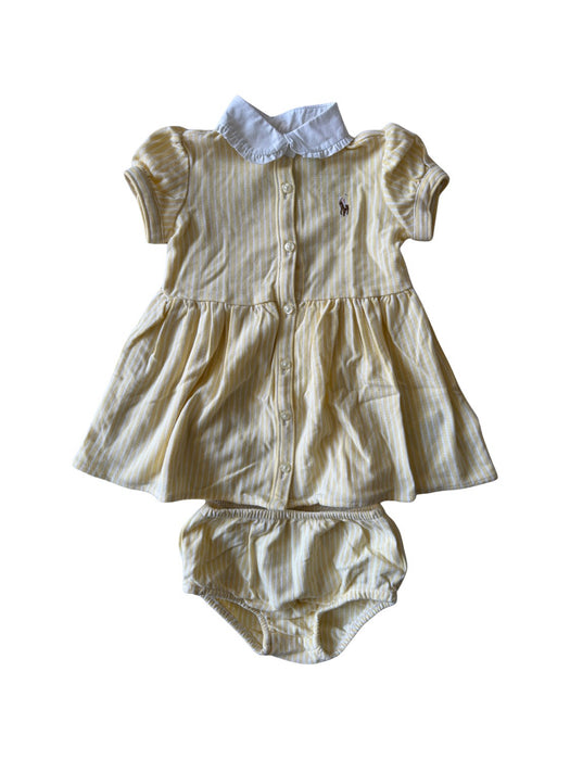 A Yellow Dress Sets from Ralph Lauren in size 3-6M for girl. (Front View)