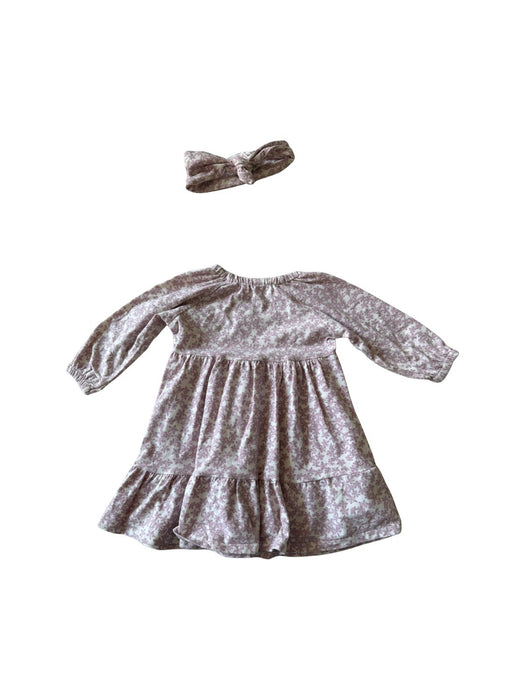 A Purple Long Sleeve Dresses from Hux in size 12-18M for girl. (Back View)