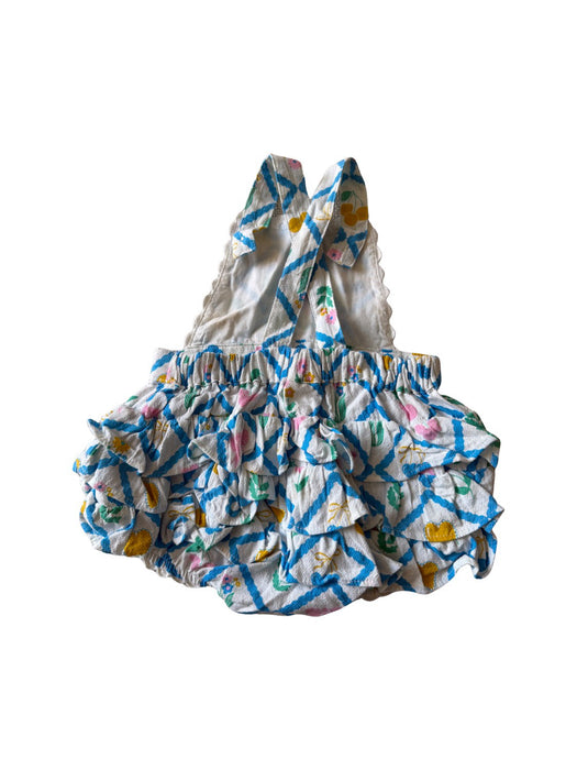 A Multicolour Sleeveless Rompers from Seed in size 6-12M for girl. (Back View)