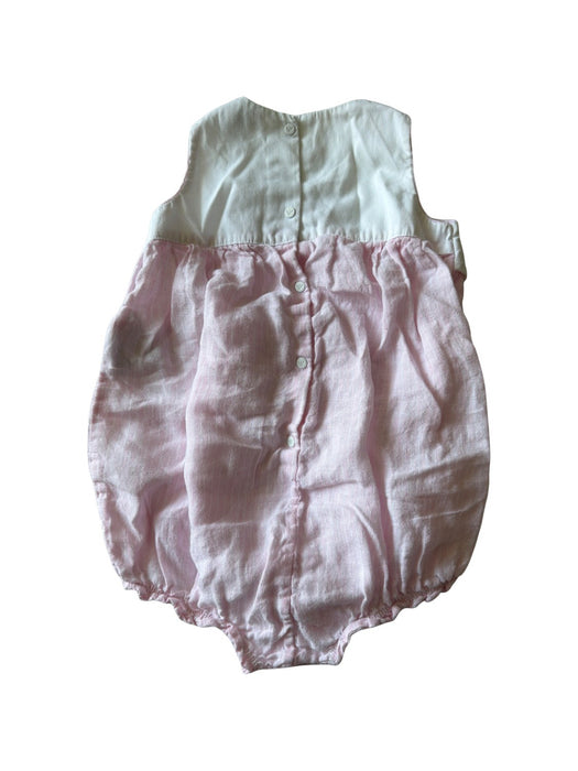 A White Sleeveless Rompers from Armani Baby in size 6-12M for girl. (Back View)