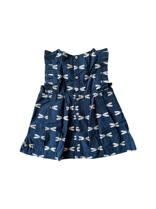 A Blue Dress Sets from Jacadi in size 6-12M for girl. (Back View)