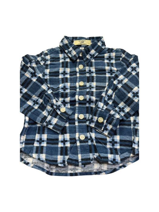 A Navy Long Sleeve Shirts from Life Support Products in size 2T for boy. (Front View)