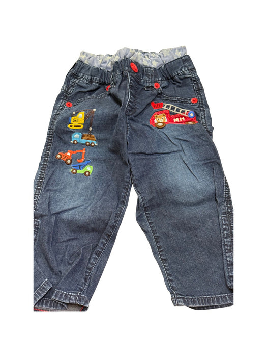A Blue Jeans from Miki House in size 5T for boy. (Front View)