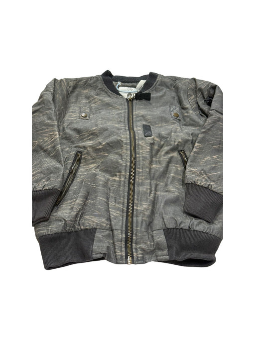A Grey Lightweight Jackets from Popupshop in size 3T for neutral. (Front View)