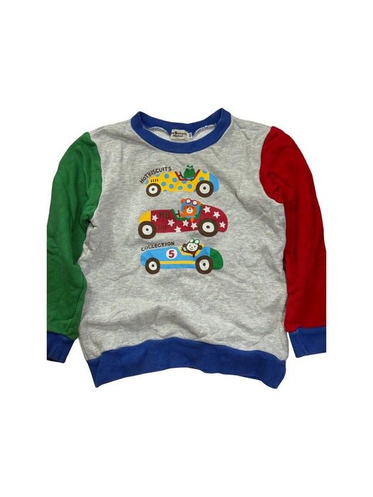 A Multicolour Crewneck Sweatshirts from Miki House in size 5T for boy. (Front View)