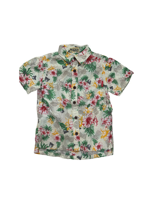A Multicolour Short Sleeve Shirts from Miki House in size 5T for boy. (Front View)