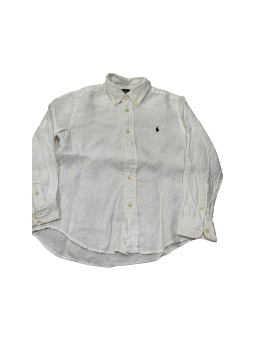 A White Long Sleeve Shirts from Ralph Lauren in size 6T for neutral. (Front View)