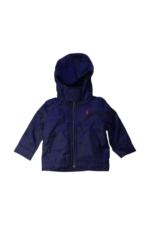 A Navy Rain Jackets from Ralph Lauren in size 6-12M for boy. (Front View)
