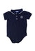 A Navy Short Sleeve Bodysuits from Jacadi in size 3T for boy. (Front View)
