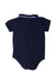A Navy Short Sleeve Bodysuits from Jacadi in size 3T for boy. (Back View)