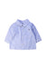 A Blue Long Sleeve Shirts from Petit Bateau in size 6-12M for boy. (Front View)