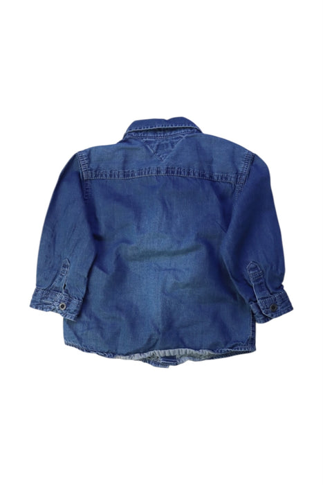 A Blue Long Sleeve Shirts from Tommy Hilfiger in size 6-12M for boy. (Back View)