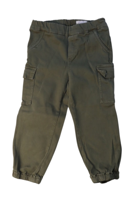 A Green Casual Pants from Nanos in size 2T for boy. (Front View)