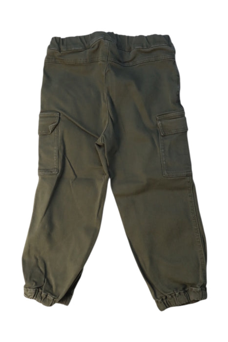 A Green Casual Pants from Nanos in size 2T for boy. (Back View)