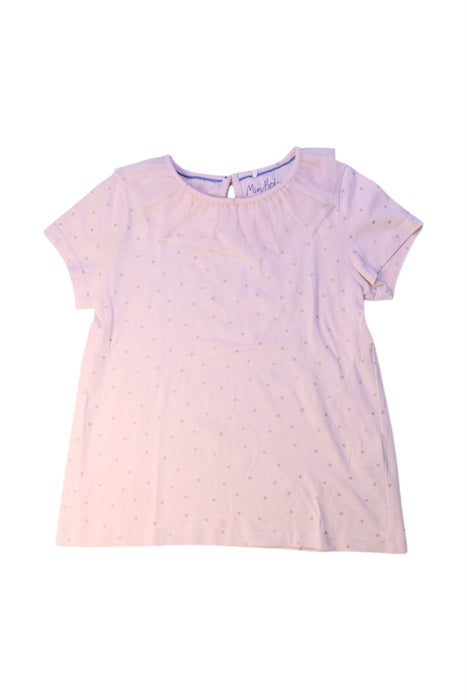 A Pink Short Sleeve Tops from Boden in size 6T for girl. (Front View)