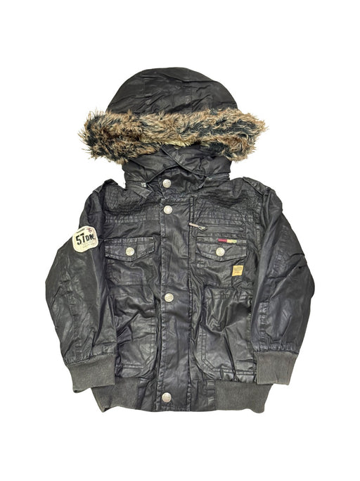 A Black Lightweight Jackets from Chevignon in size 4T for boy. (Front View)