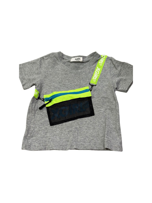 A Grey Short Sleeve T Shirts from X-girl in size 3T for girl. (Front View)